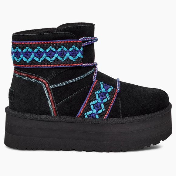 UGG Women's Classic Mini II Braid Platform Boot - Picture 4 of 10